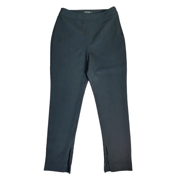 St. John Black Dress Pants with Zipper at Ankle, Size 4, Made in USA, Designer - Picture 1 of 11